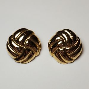 Monet Woven Textured Clip-on Earrings